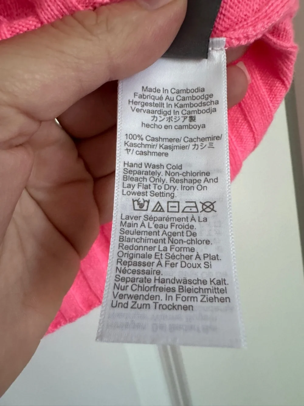 NWT J. CREW Women’s Wide-rib cashmere sweater shell Neon Capri Medium *SEE NOTE* - Picture 8 of 16